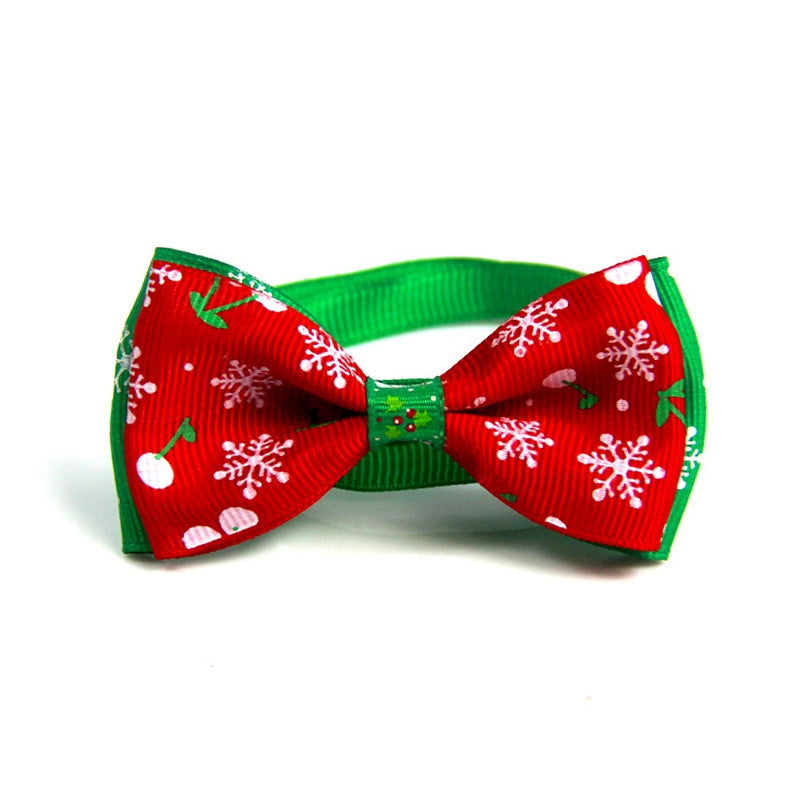 Bow Tie Dog or Cat Christmas Collar