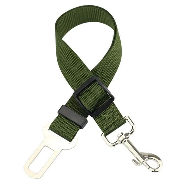 Dog Or Cat Car Seat Belt - SALE - FREE + SHIPPING - Army Green / 43-72 cm