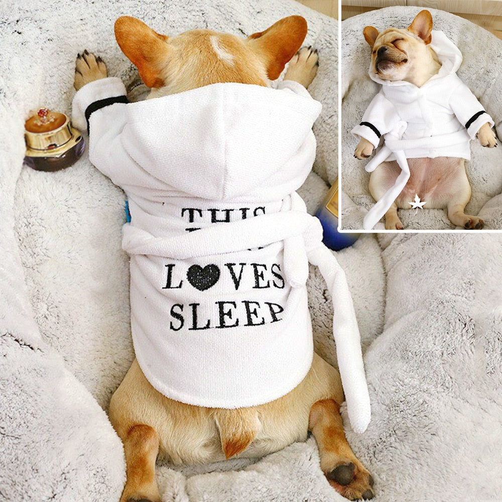 Dog Dressing Gown Sleep Hoodie