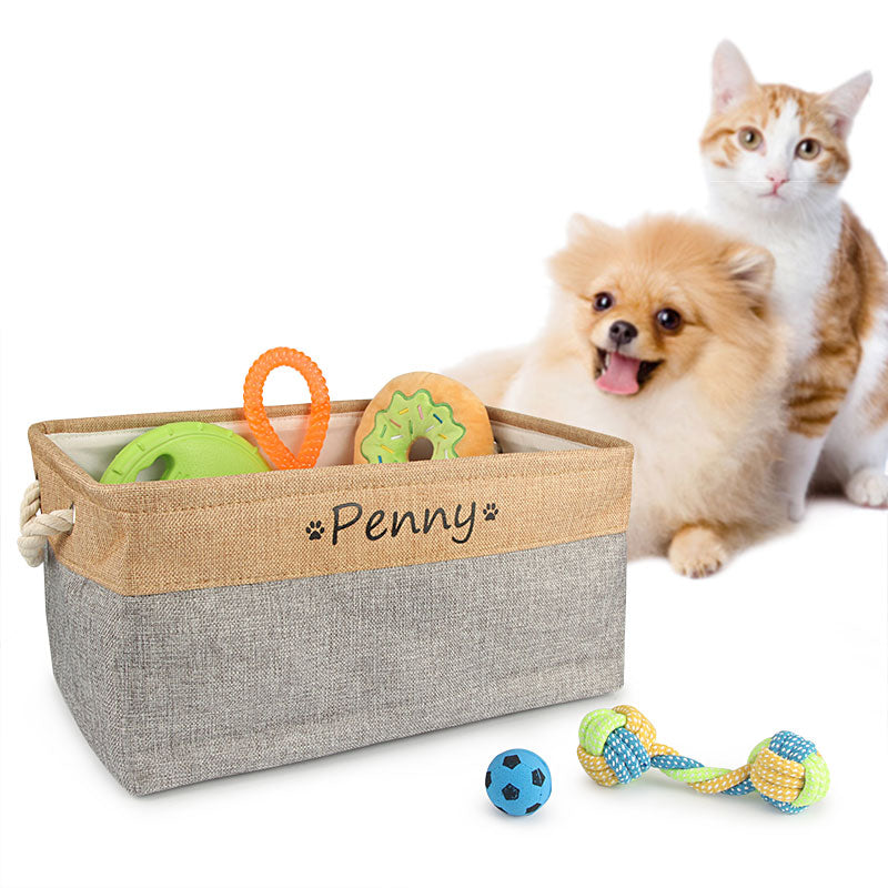 Personalised Pet Toy Basket