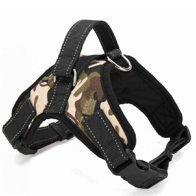 Heavy Duty Dog Harness - camouflage / XL - Pet accessories