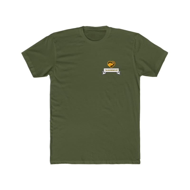 Mens Cotton Crew Tee - Solid Military Green / XS - T-Shirt
