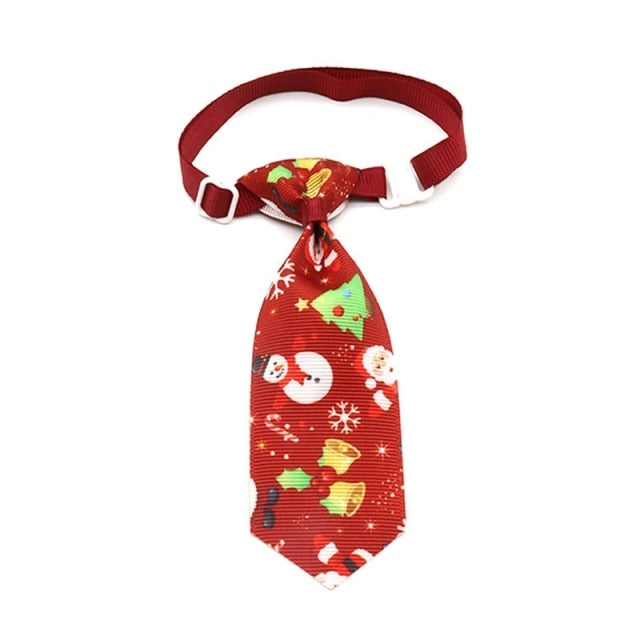 Christmas Dog Tie Collar