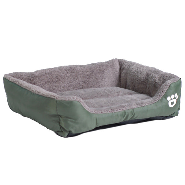 PAWSTRIP Dog Or Cat Cotton Fleece Bed with Waterproof Bottom