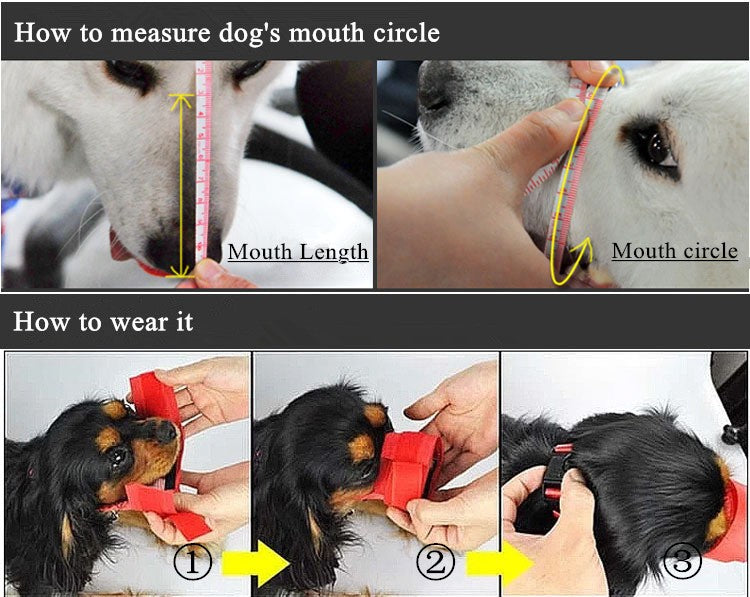 Adjustable Mesh Dog Safety Muzzle