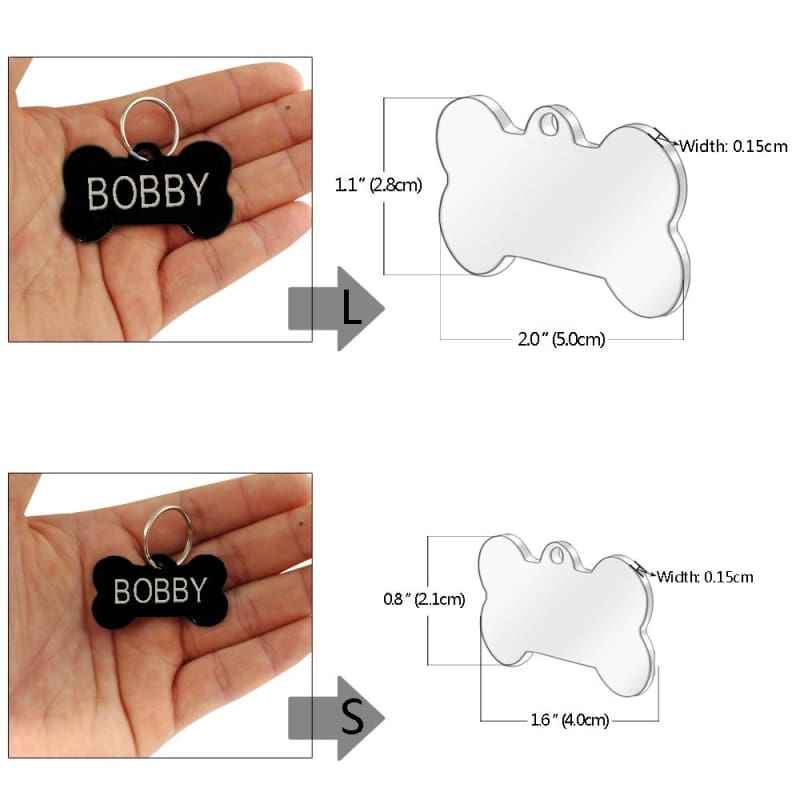 Stainless Steel Personalized Lost Dog Tag