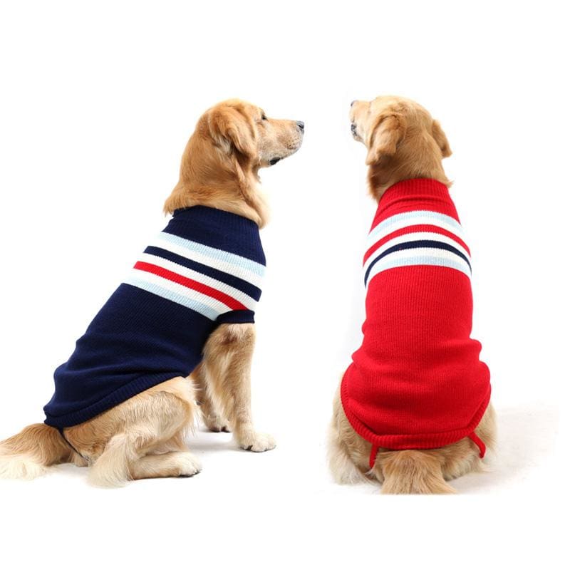 Striped Comfortable Cotton Sweater for all sized dogs